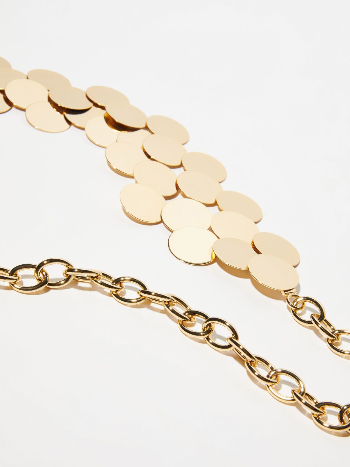 Mirrored metal belt - GOLD - MAX&Co. - 2