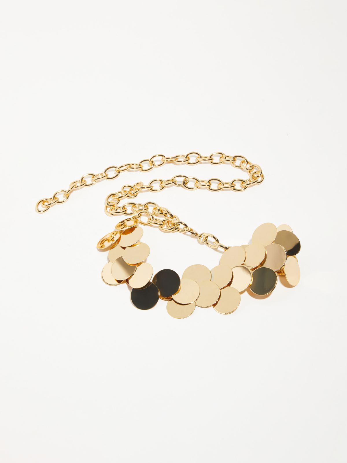 Mirrored metal belt - GOLD - MAX&Co.