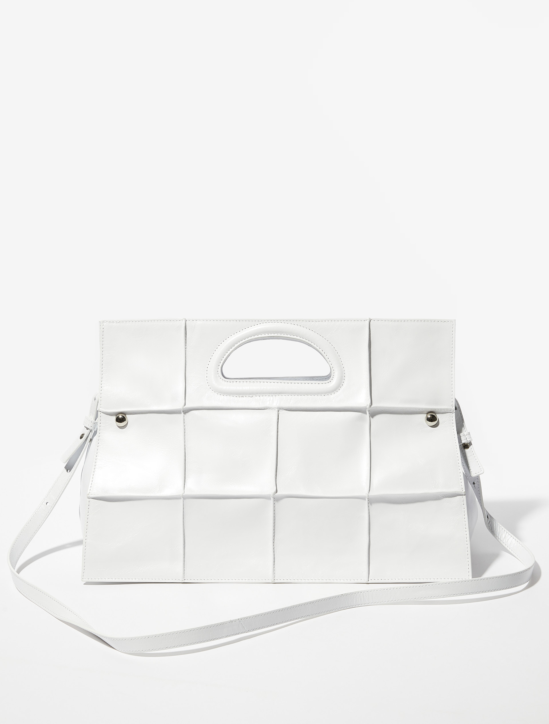 Leather maxi Bookbag - WHITE - MAX&Co. - 2