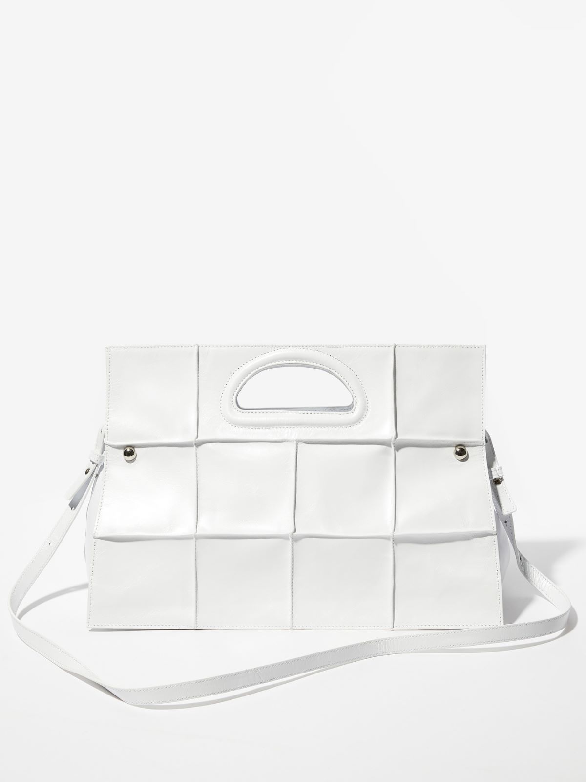 Leather maxi Bookbag - WHITE - MAX&Co. - 2