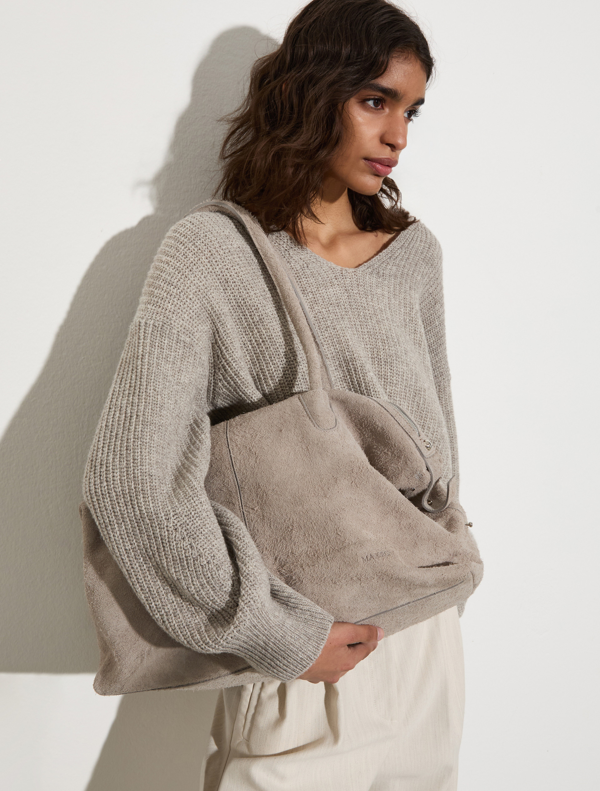 Suede tote bag - TURTLEDOVE - MAX&Co. - 5