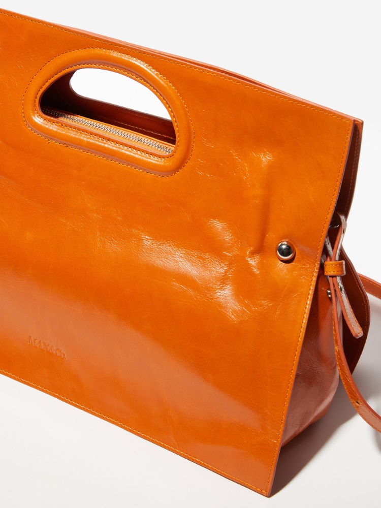 Glossy leather maxi Bookbag - MAX&Co. - 3