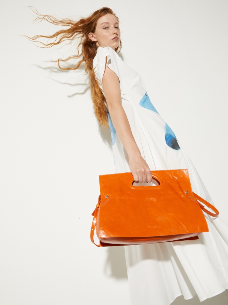 Glossy leather maxi Bookbag - MAX&Co. - 5