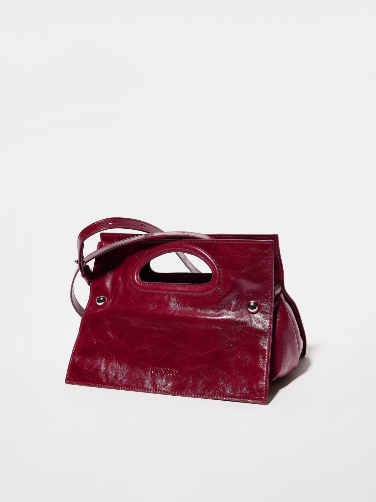 Bookbag glossy-leather bag - RUBY - MAX&Co.