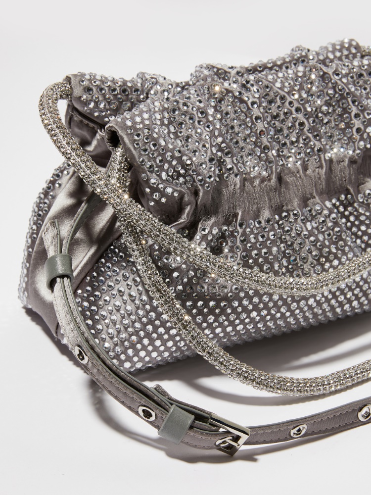 Rhinestone-embellished satin bag - MAX&Co. - 3