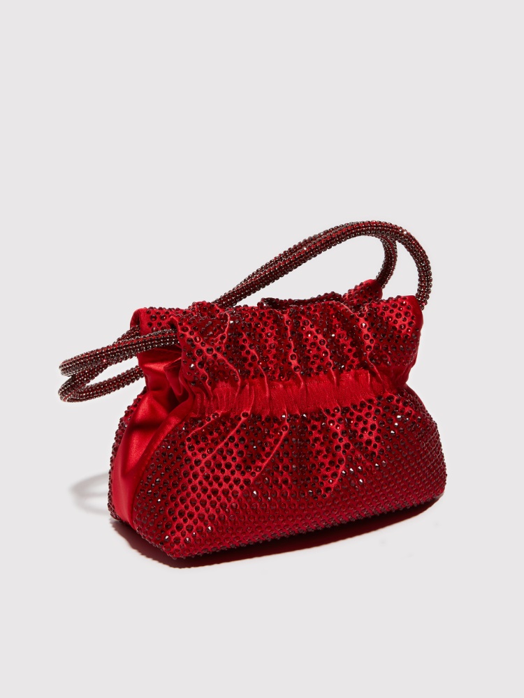 Rhinestone-embellished satin bag - MAX&Co. - 2