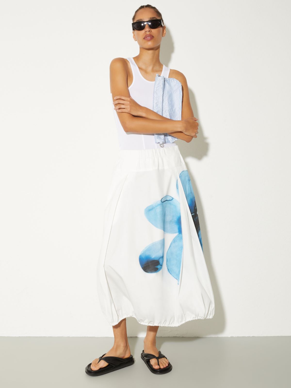 Mouldable satin bag - SKY-BLUE - MAX&Co. - 6