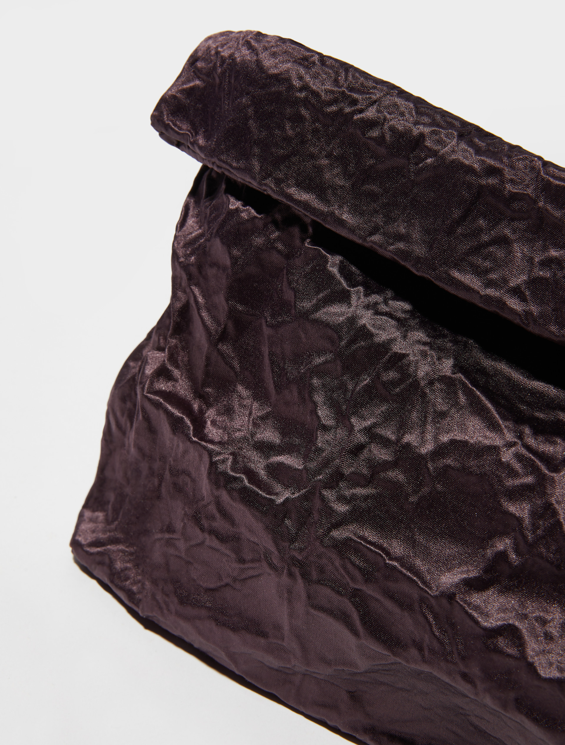 Mouldable satin bag - AUBERGINE - MAX&Co. - 3