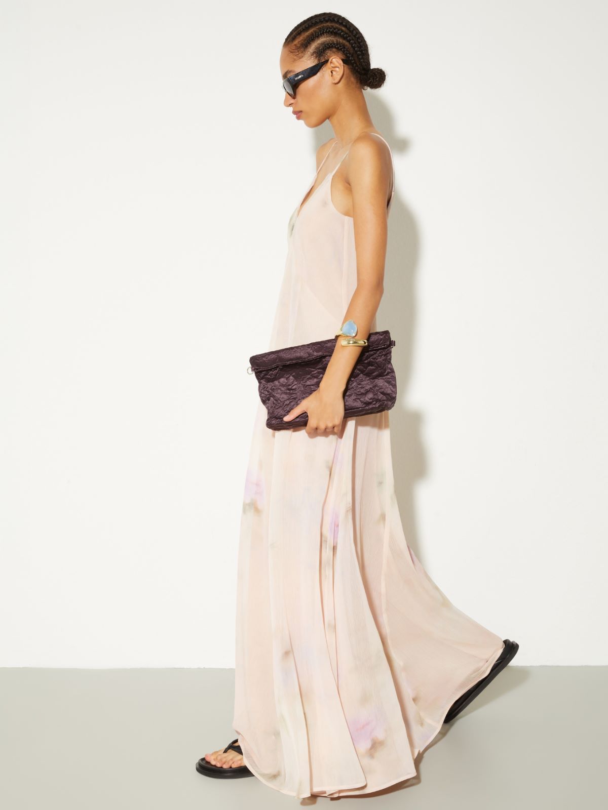 Mouldable satin bag - AUBERGINE - MAX&Co. - 6