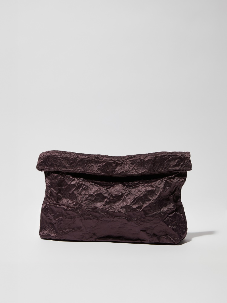 Formbare Tasche aus Satin Formbare Tasche aus Satin - AUBERGINE - MAX&Co.