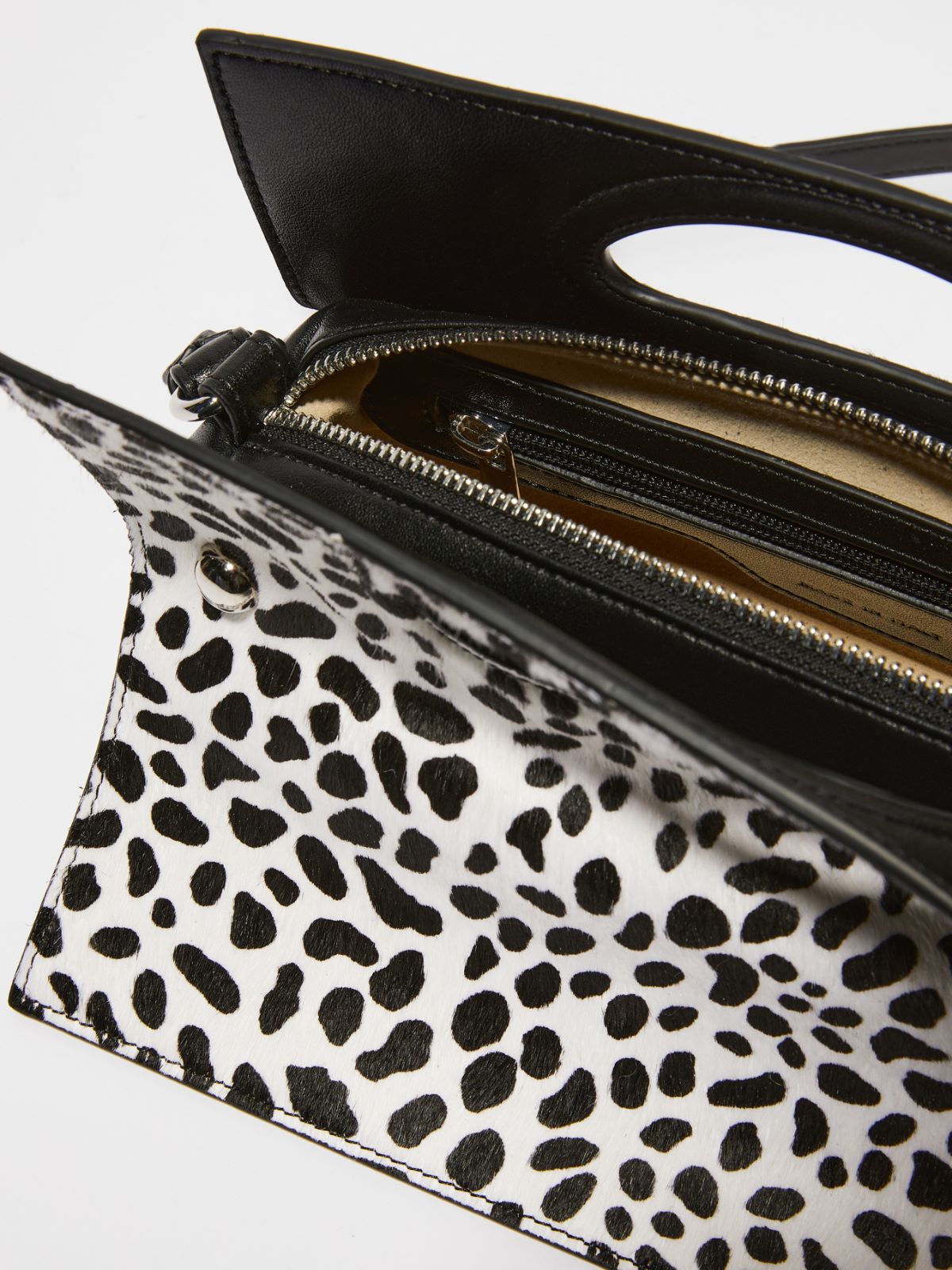 Bookbag calf-hair bag - WHITE BLACK - MAX&Co. - 4