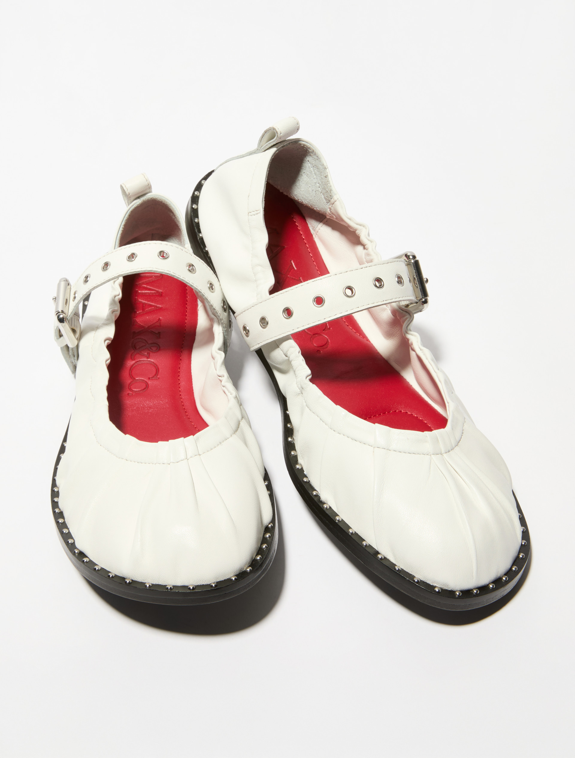 Ballerine in nappa - BIANCO - MAX&Co.