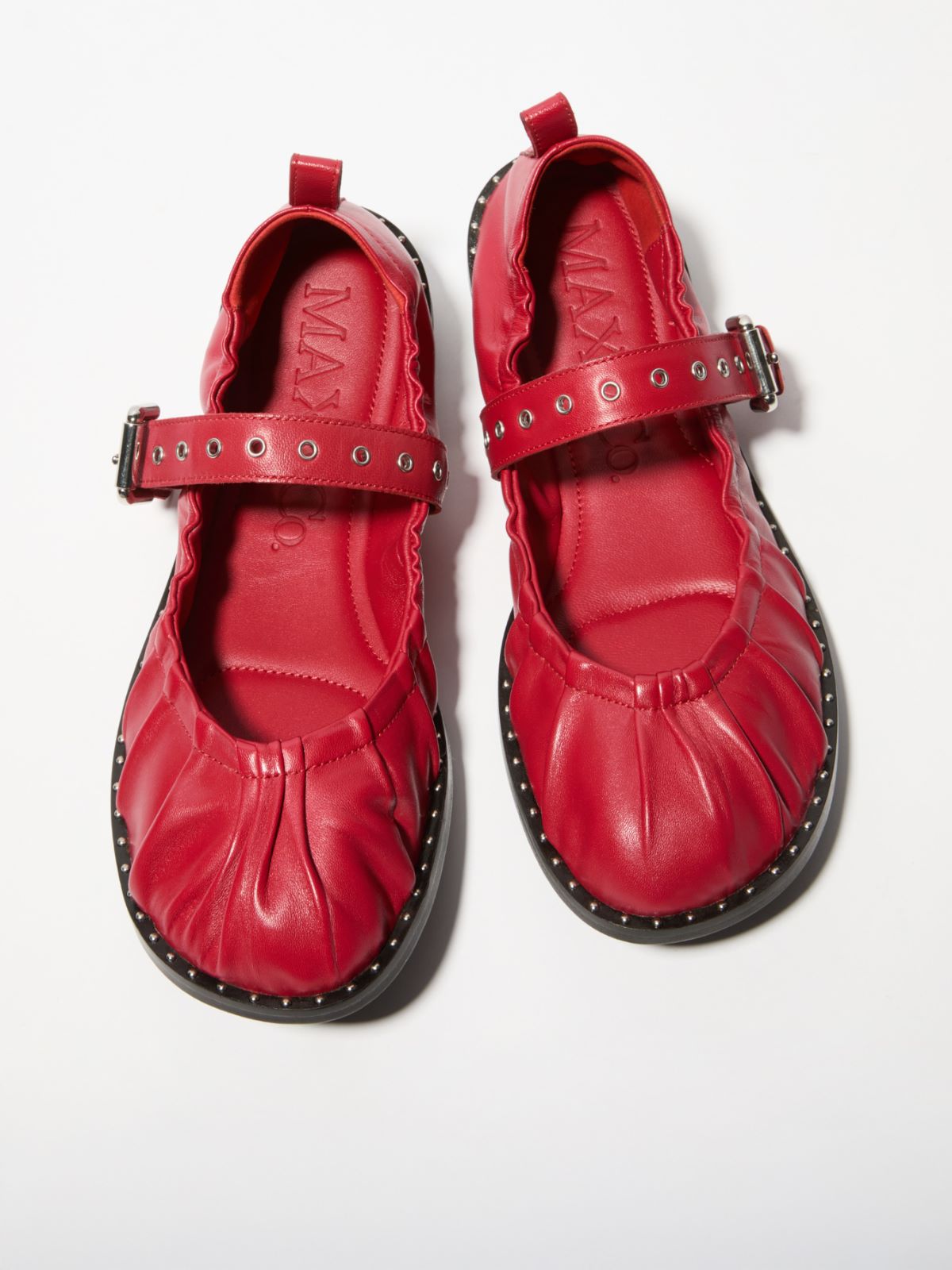 Ballerine in nappa - ROSSO - MAX&Co.