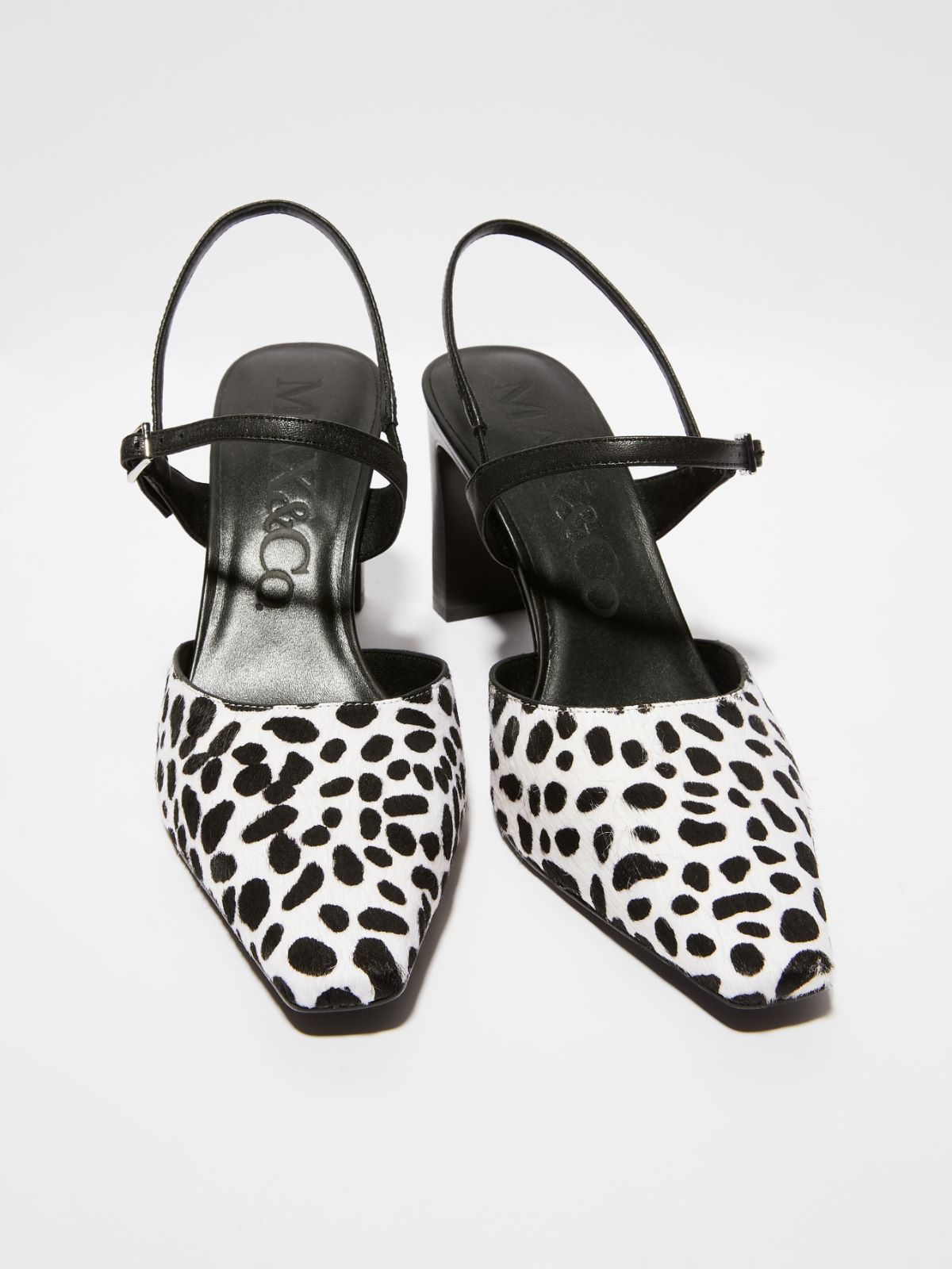 Dalmatian calf-hair pumps, white black | MAX&Co. Dalmatian calf-hair pumps - WHITE BLACK - MAX&Co.