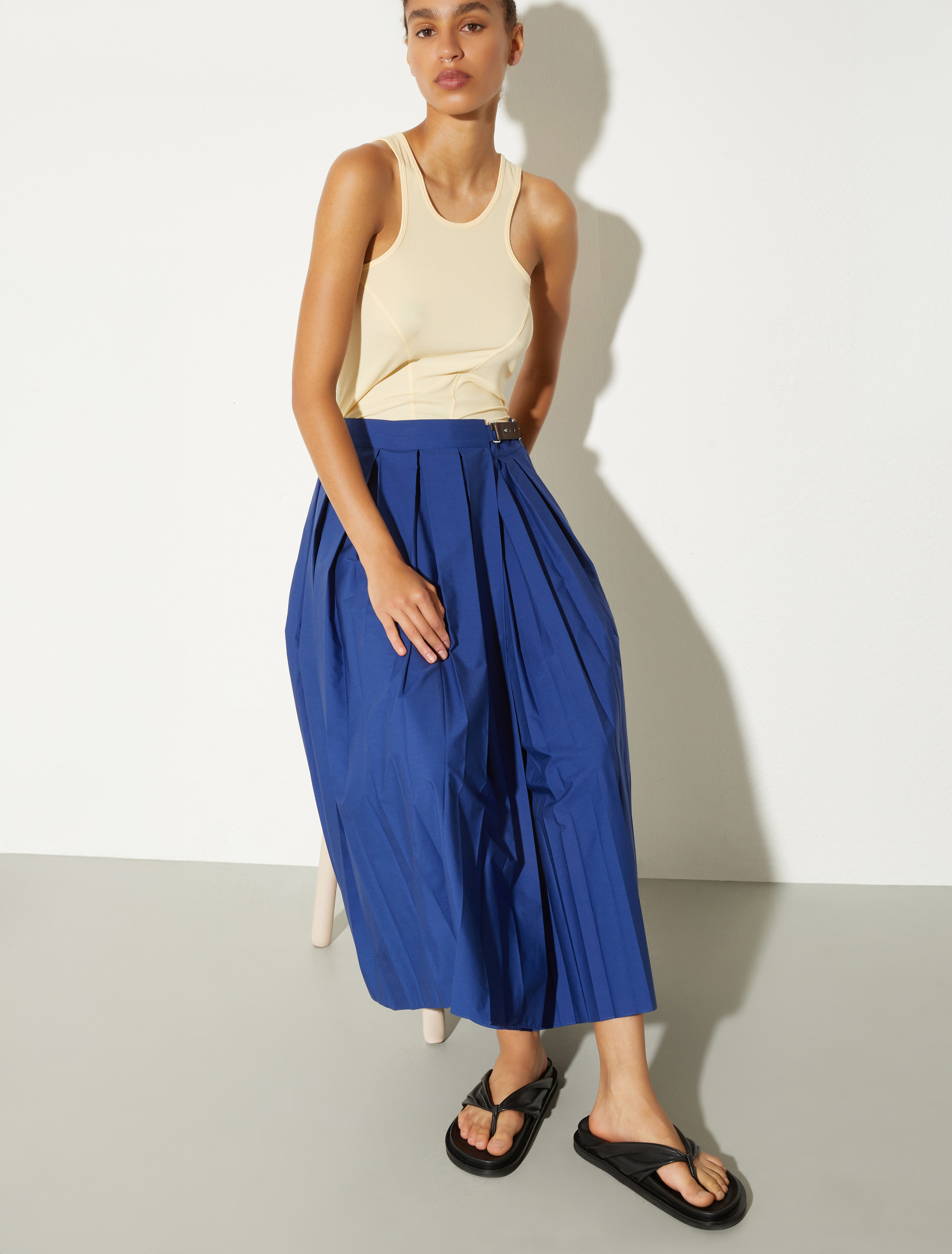 Nappa leather thong sandals - BLACK - MAX&Co. - 5