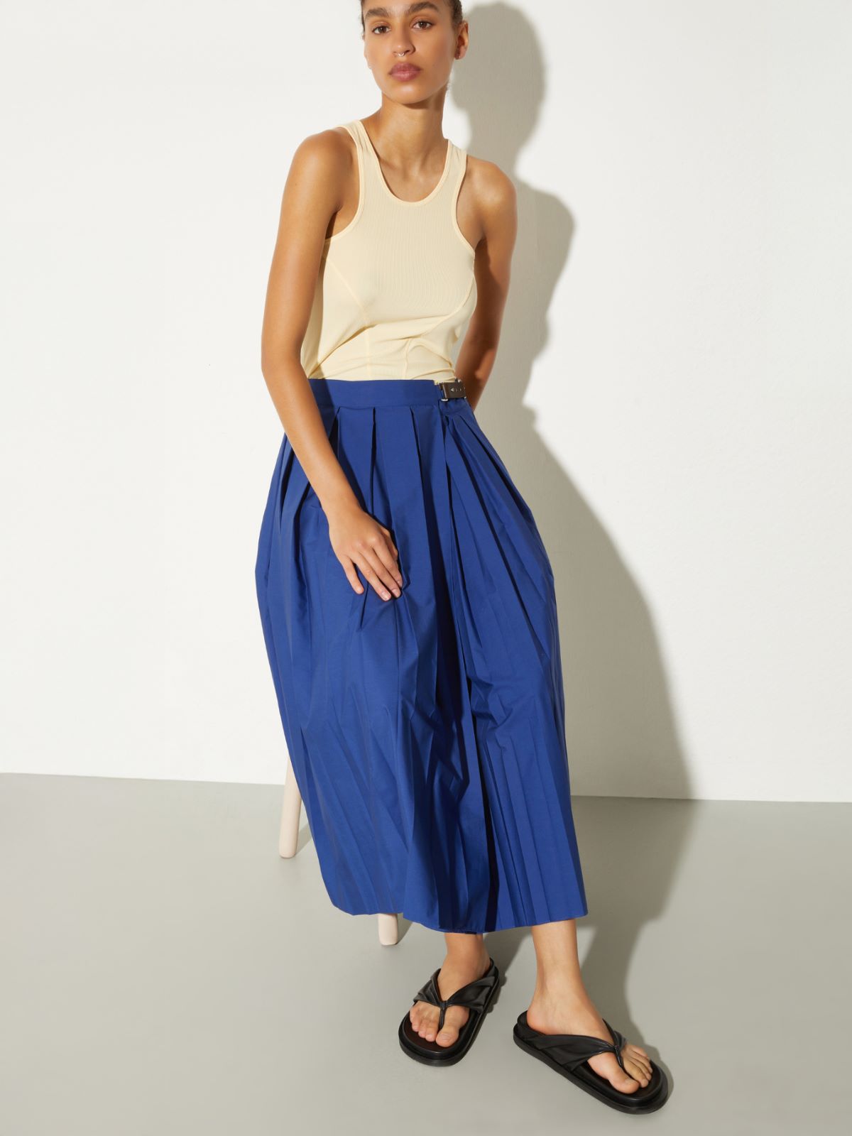 Nappa leather thong sandals - BLACK - MAX&Co. - 5