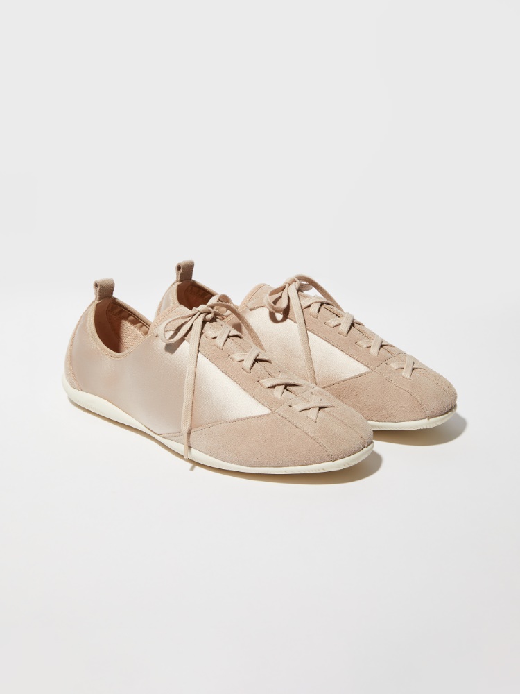 Satin and suede sneakers - MAX&Co. - 2