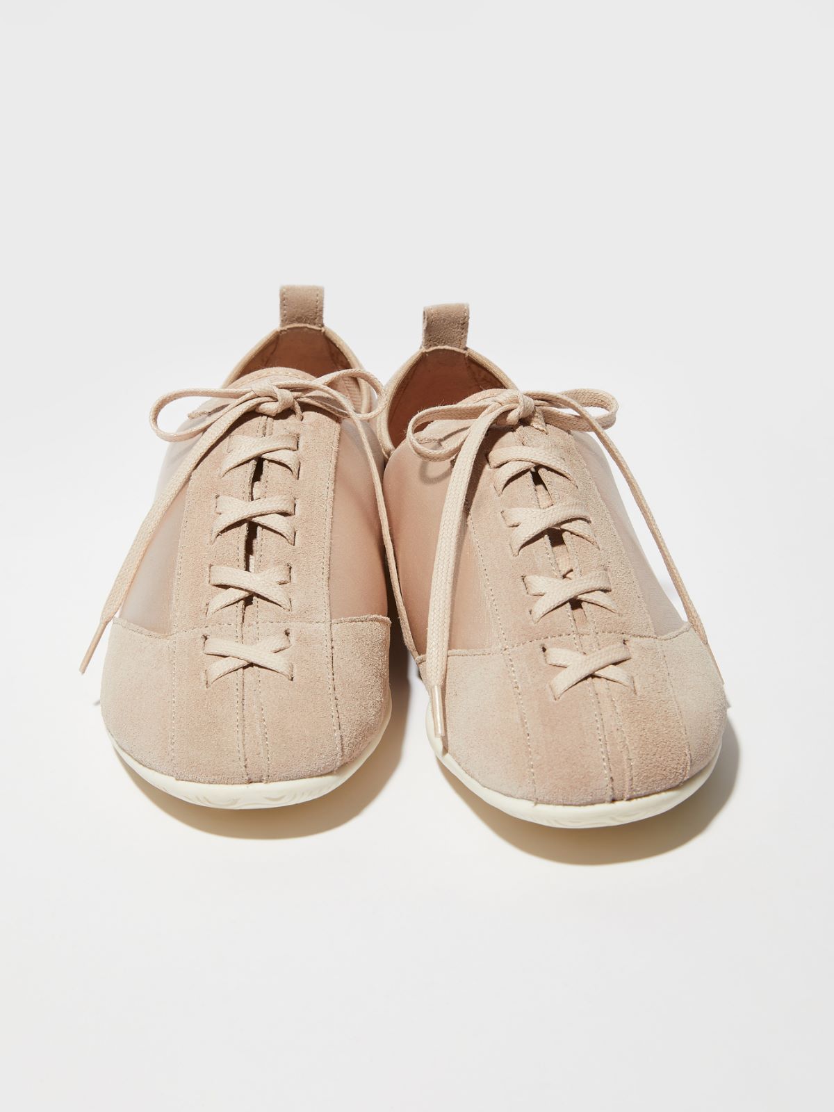 Satin and suede sneakers - NUDO - MAX&Co.