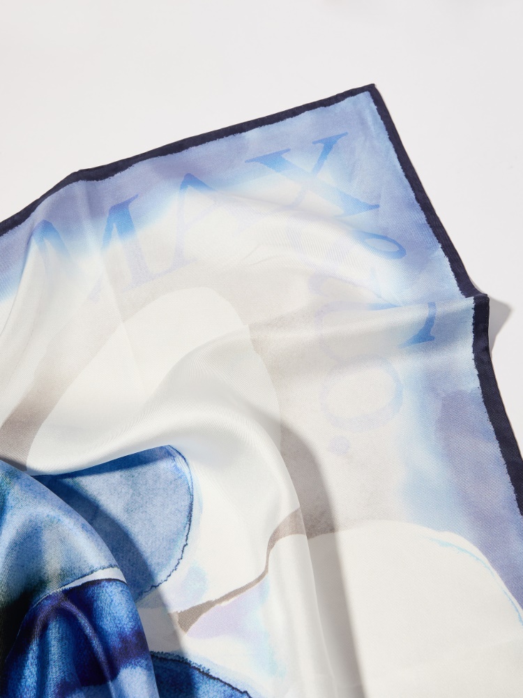 Floral silk-twill scarf - MAX&Co. - 3
