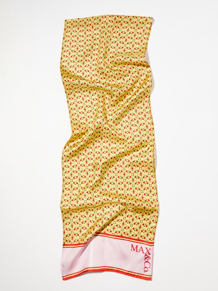 Printed silk-twill scarf - MAX&Co. - 2