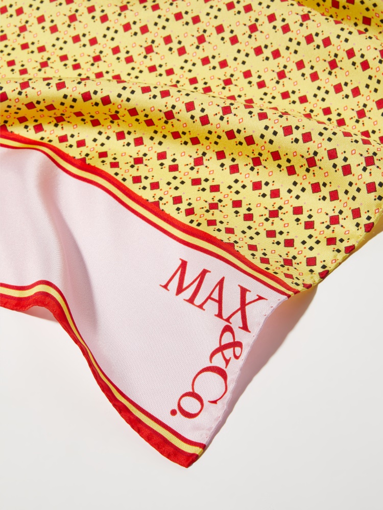 Printed silk-twill scarf - MAX&Co. - 3