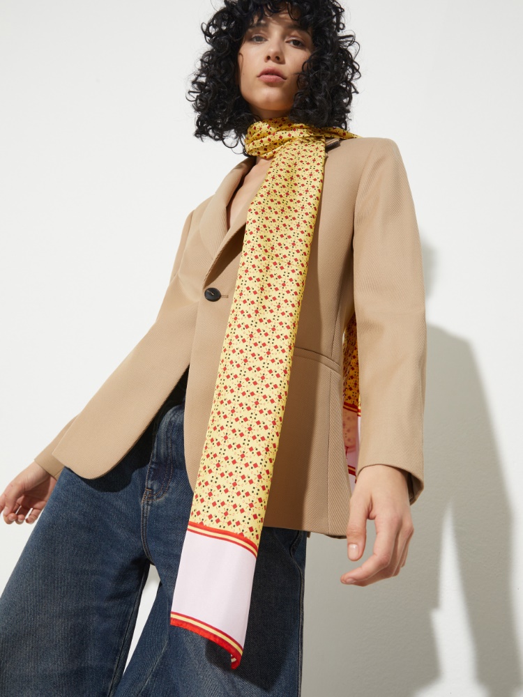 Écharpe en sergé de soie Écharpe en sergé de soie - JAUNE - MAX&Co.