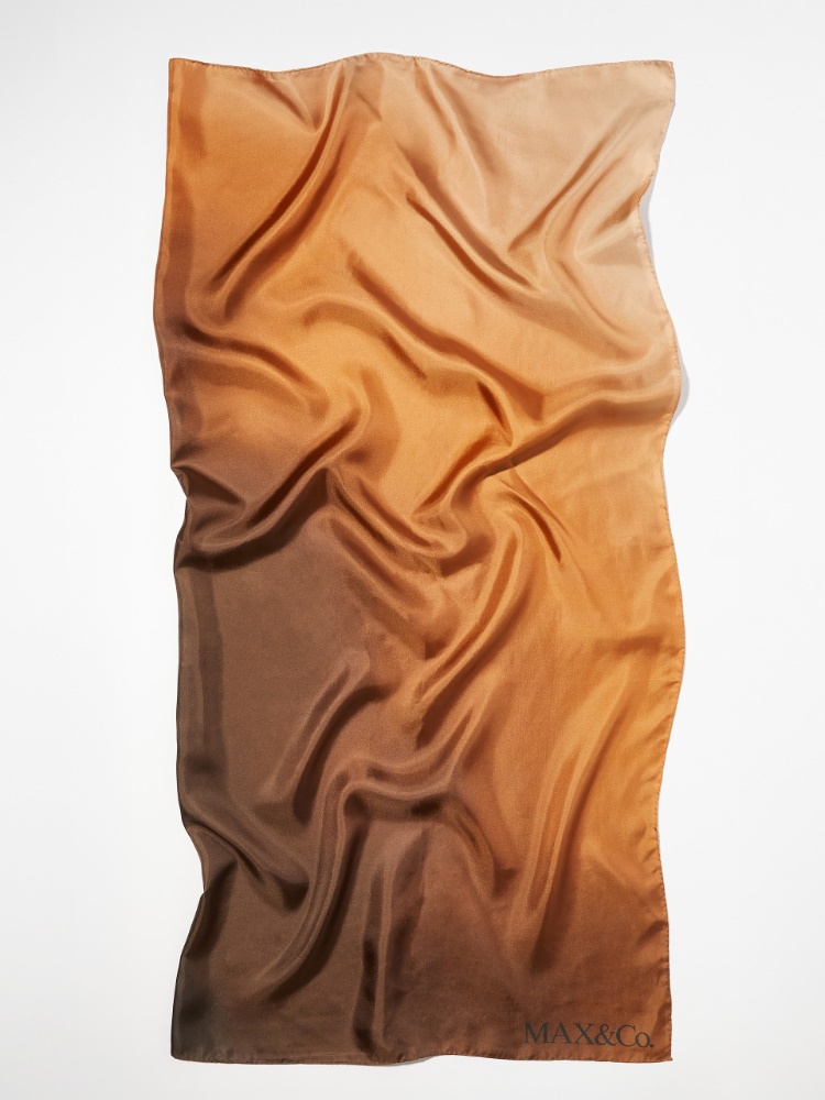Maxi silk-twill scarf - MAX&Co. - 3