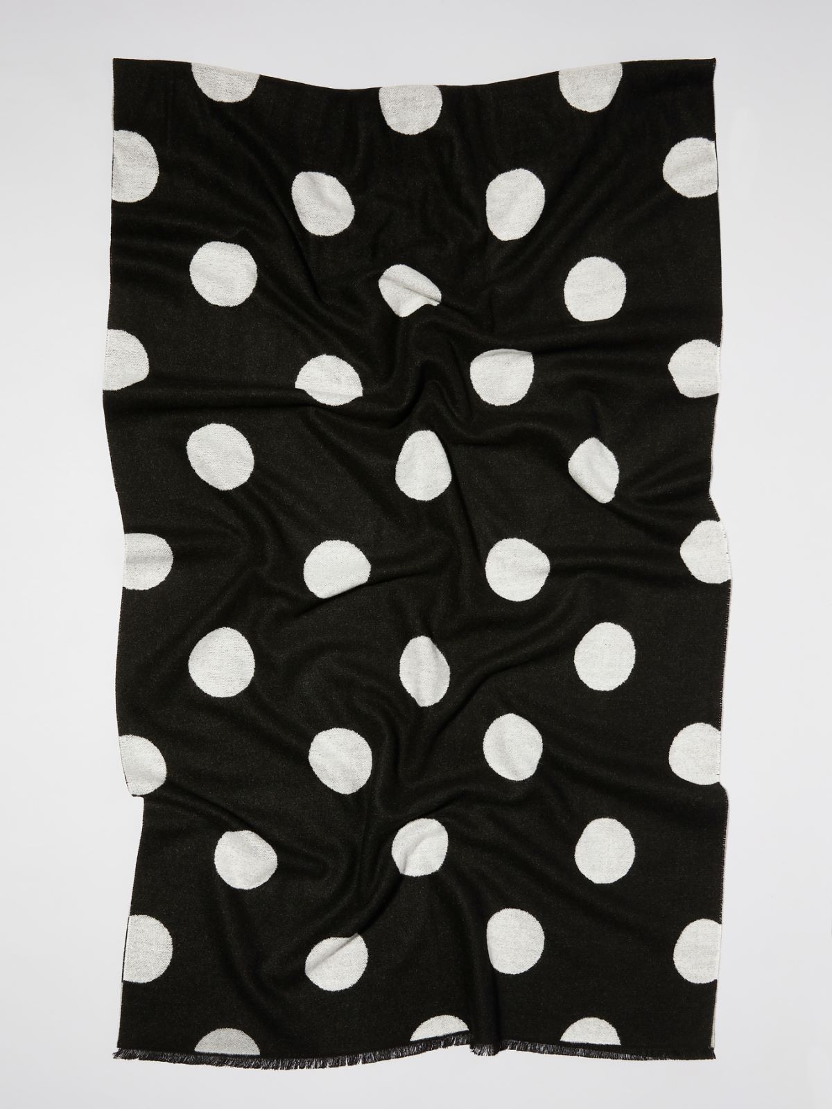 Jacquard stole - BLACK WHITE - MAX&Co. - 2
