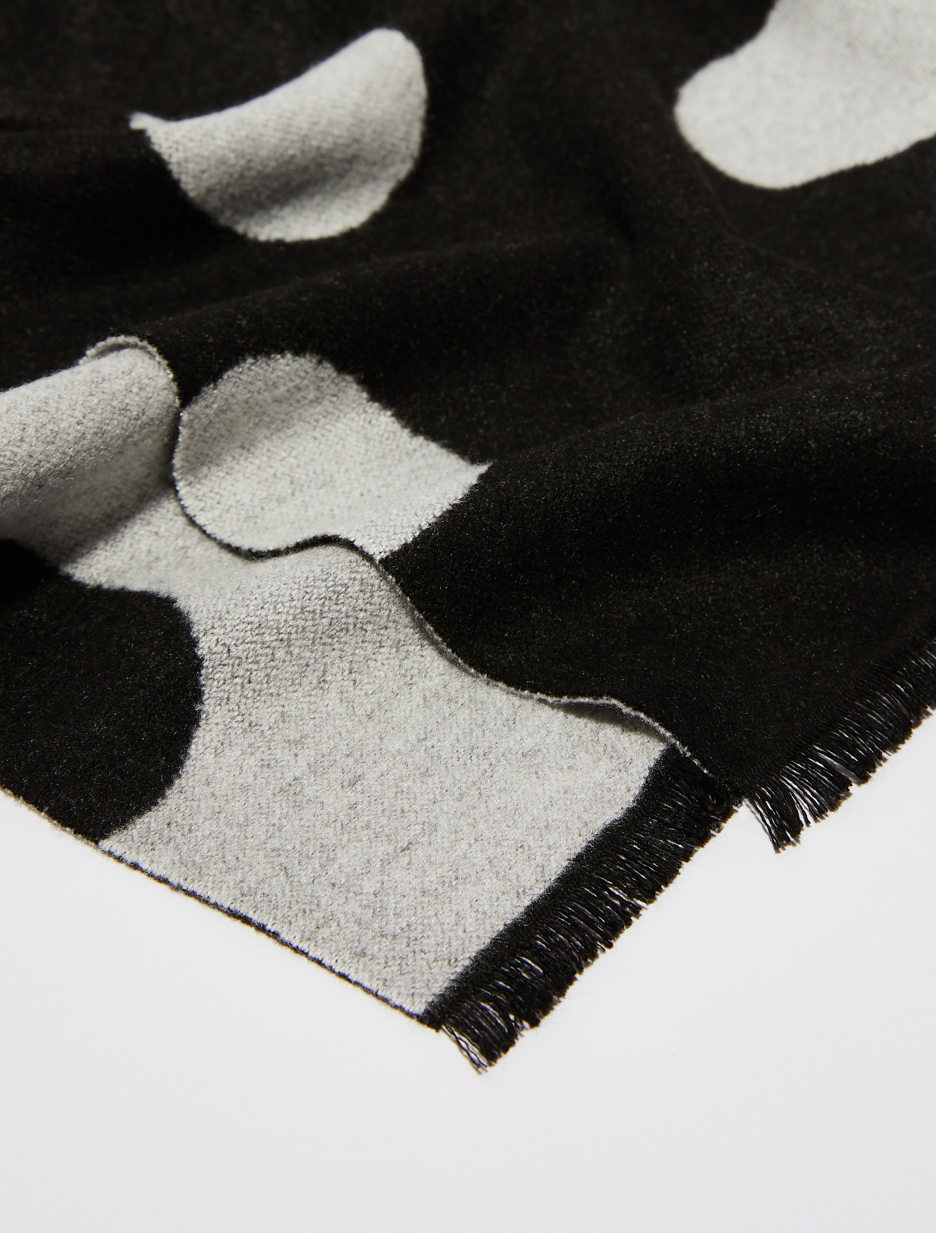 Jacquard stole - BLACK WHITE - MAX&Co. - 3