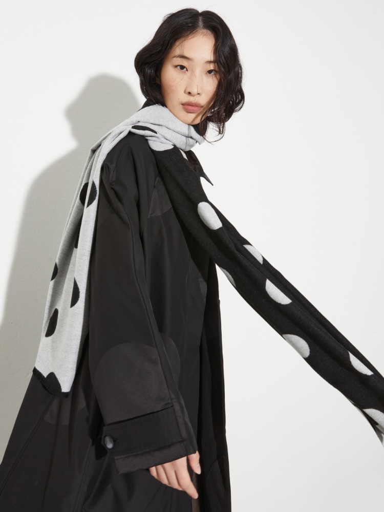 Jacquard stole Jacquard stole - BLACK WHITE - MAX&Co.