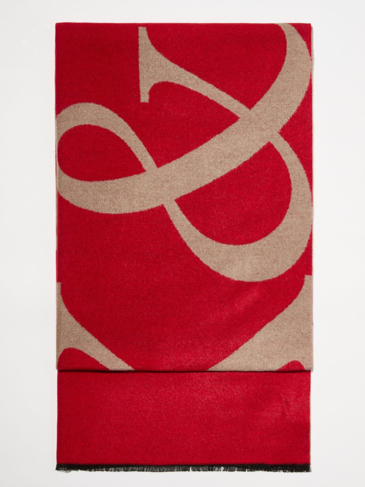 Jacquard stole, red | MAX&Co. Jacquard stole - RED - MAX&Co. - 3
