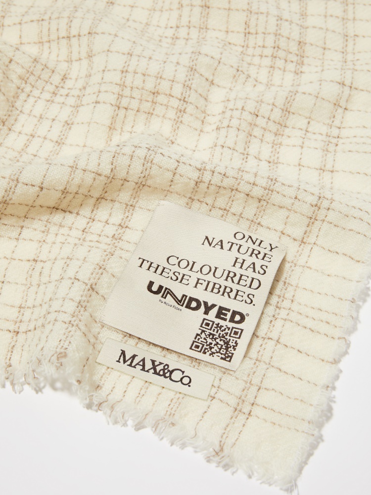 Undyed wool-blend stole - MAX&Co. - 2