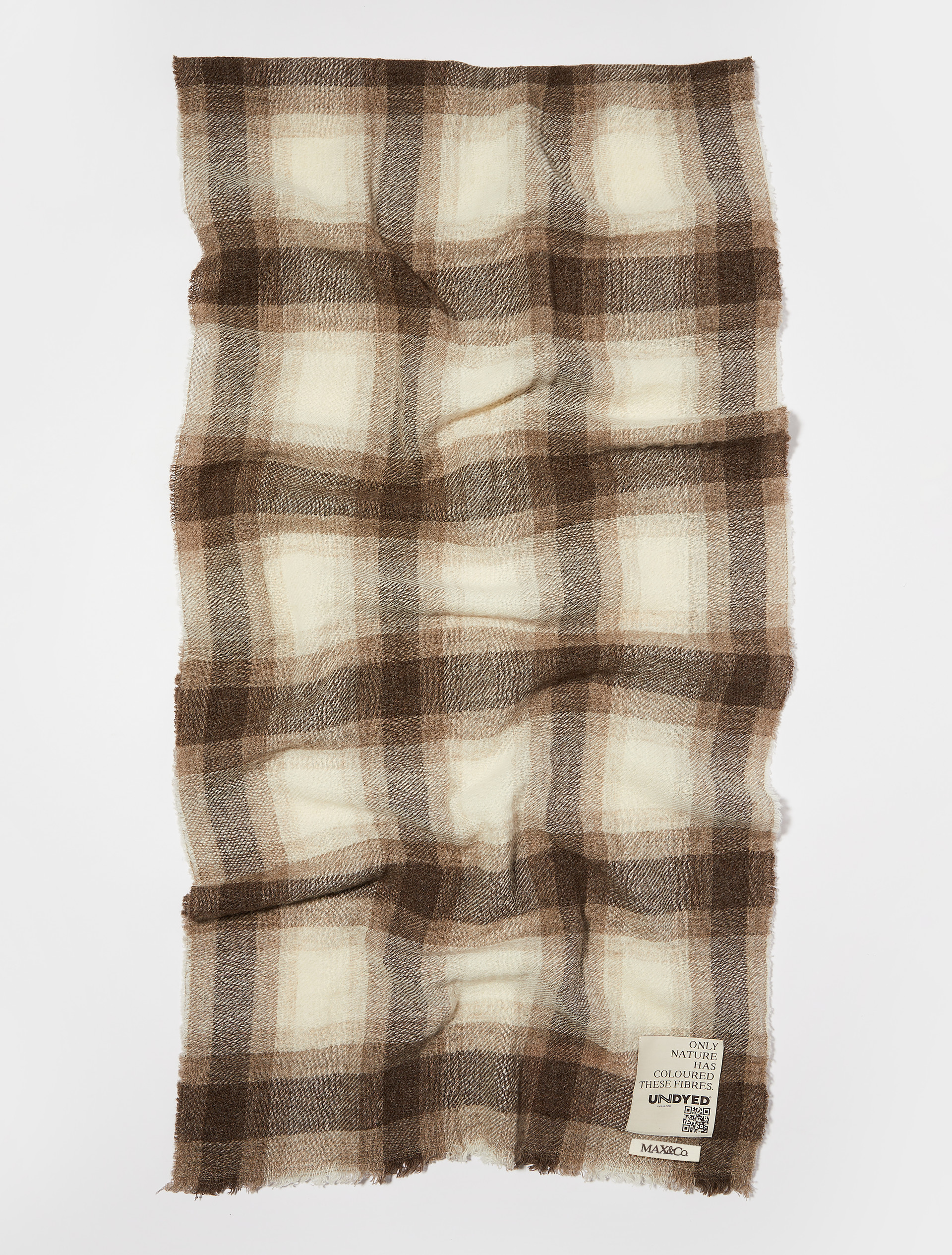 Undyed wool-blend stole - TURTLEDOVE - MAX&Co. - 2