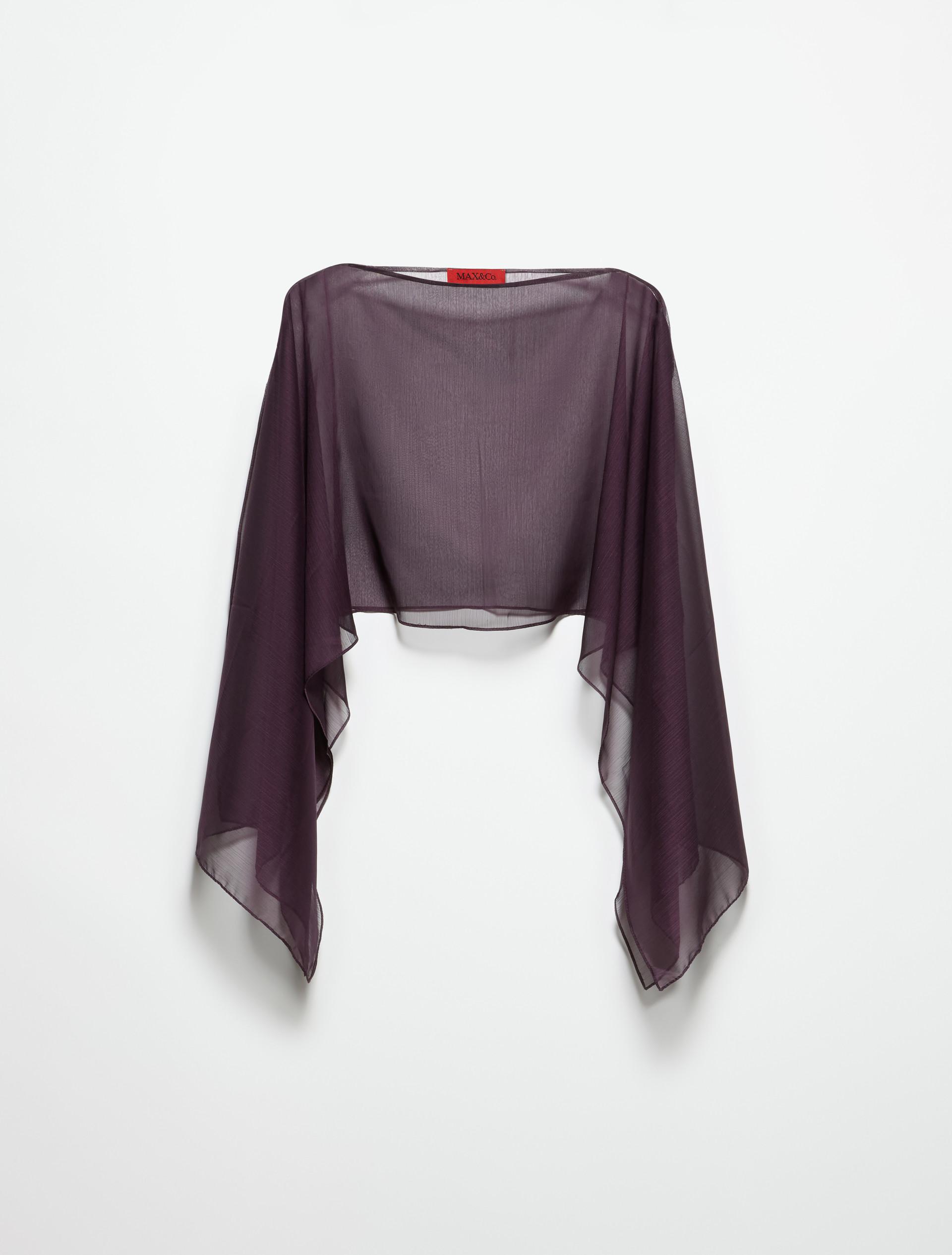 Crepon shrug - AUBERGINE - MAX&Co. - 2