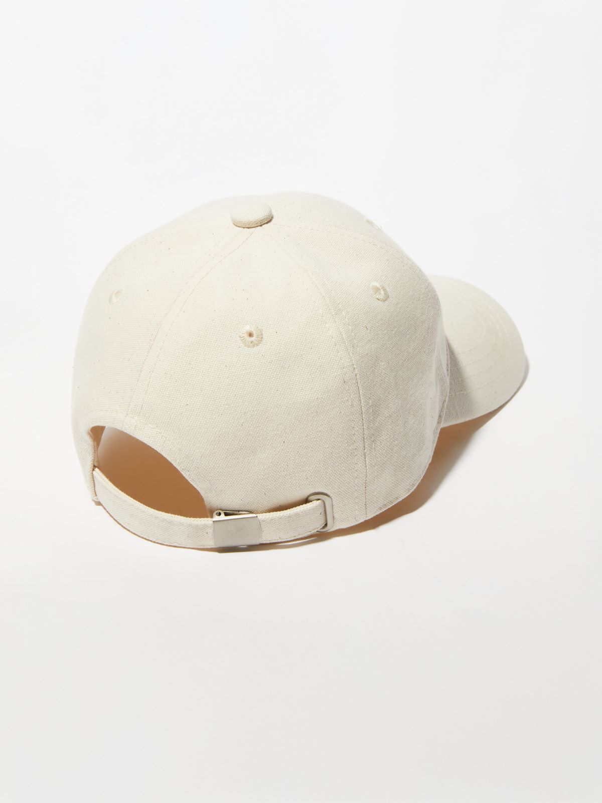 Hemp and cotton baseball cap - WHITE - MAX&Co. - 3