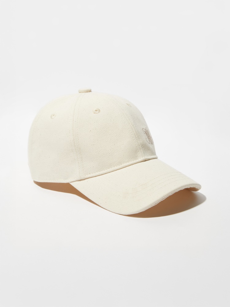 Hemp and cotton baseball cap - WHITE - MAX&Co.