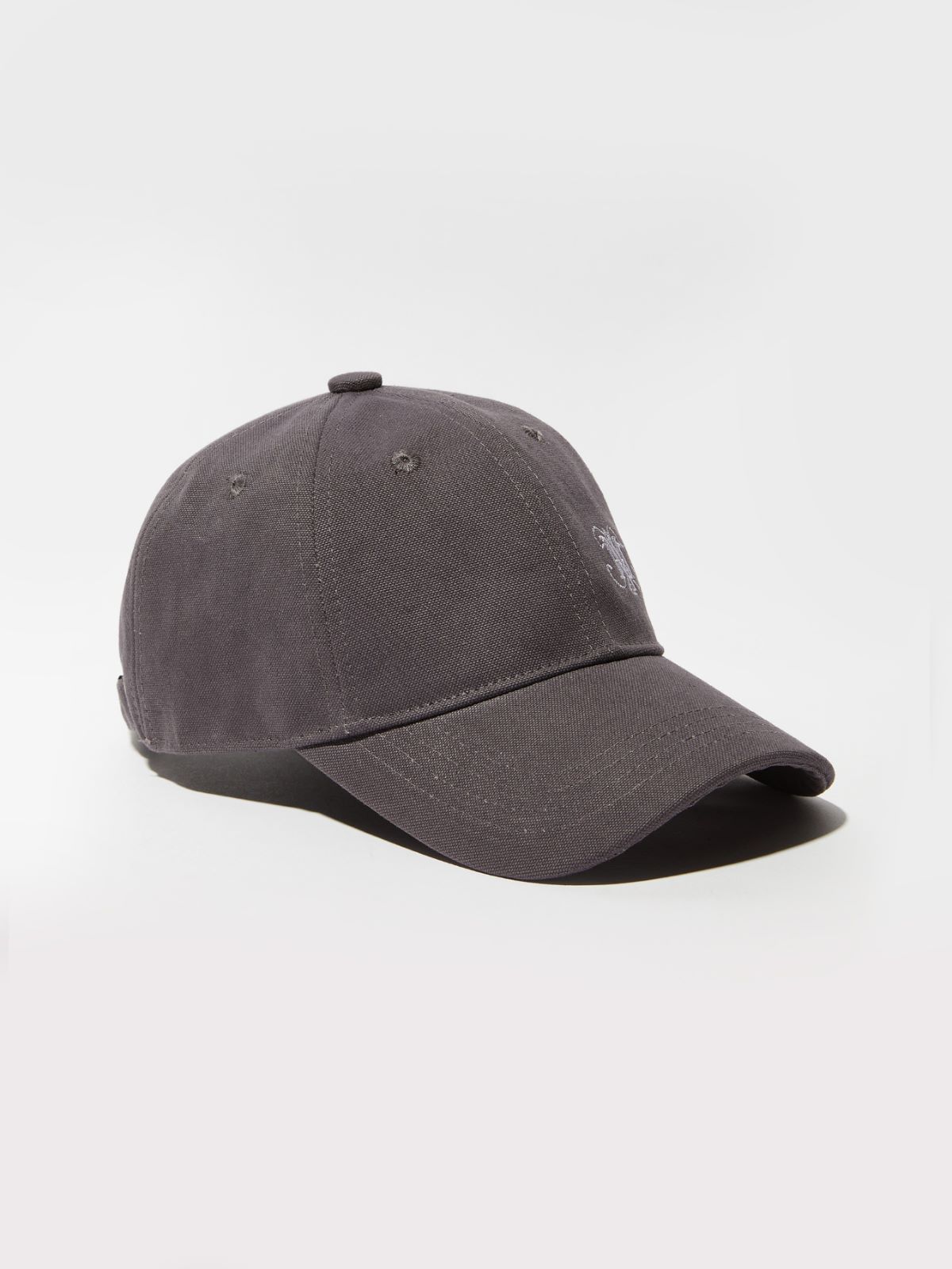 Hemp and cotton baseball cap - AUBERGINE - MAX&Co.