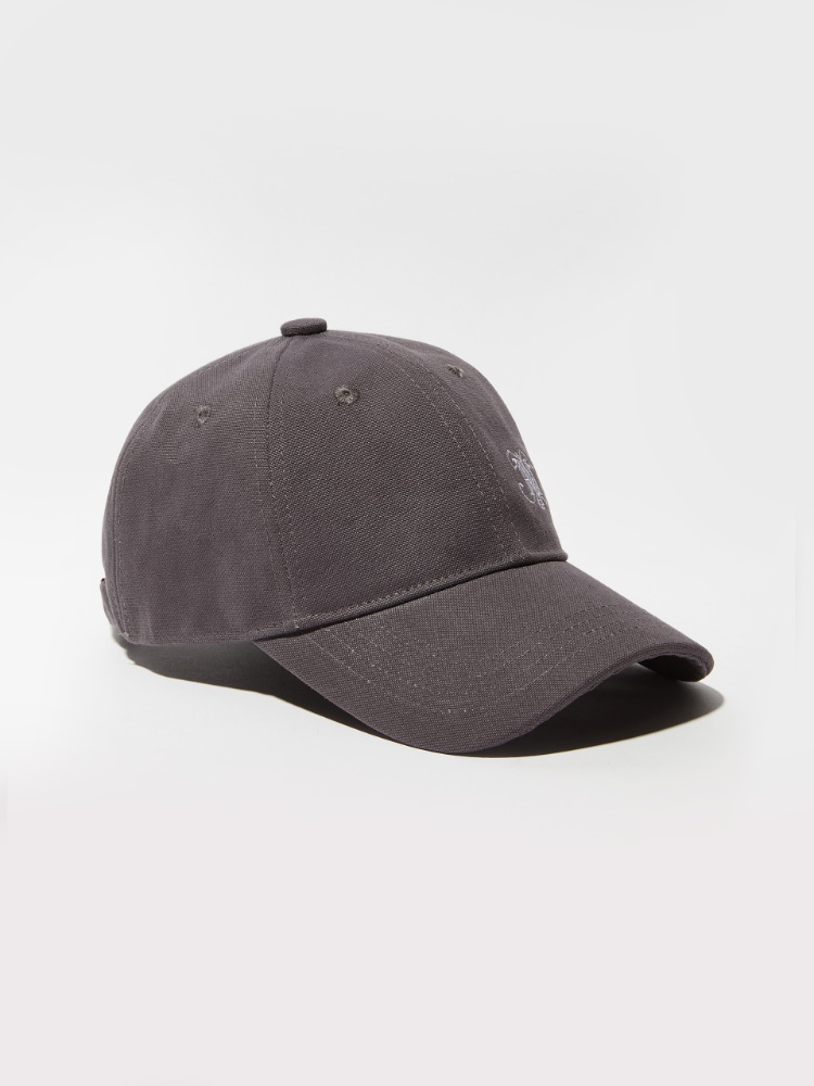 Hemp and cotton baseball cap - AUBERGINE - MAX&Co.