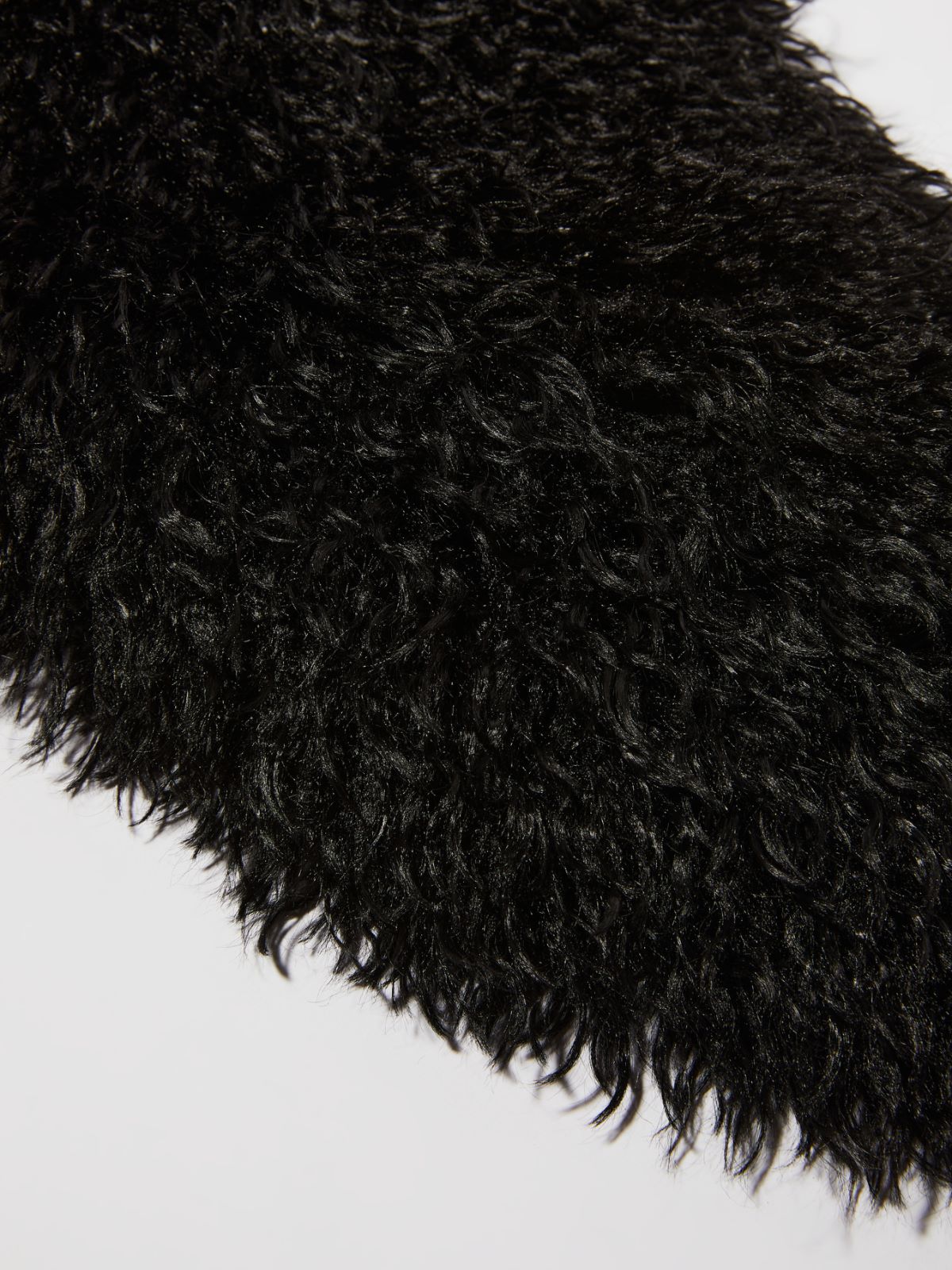 Étole en peluche frisée, noir | MAX&Co. Étole en peluche frisée - NOIR - MAX&Co. - 3