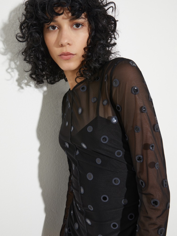 Abito in jersey tulle a pois 3D - MAX&Co. - 3
