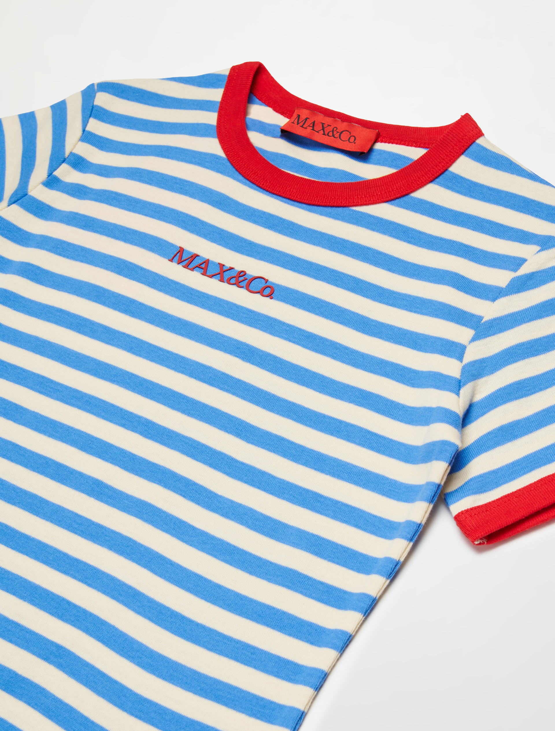 Robe à rayures avec logo KID - AZURE - MAX&Co.