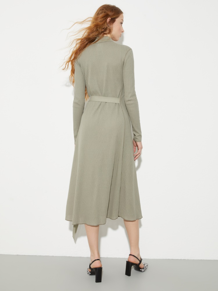 Textured jersey midi shirt dress - MAX&Co. - 2