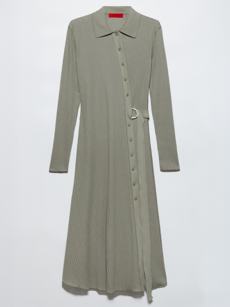 Textured jersey midi shirt dress - MAX&Co. - 6