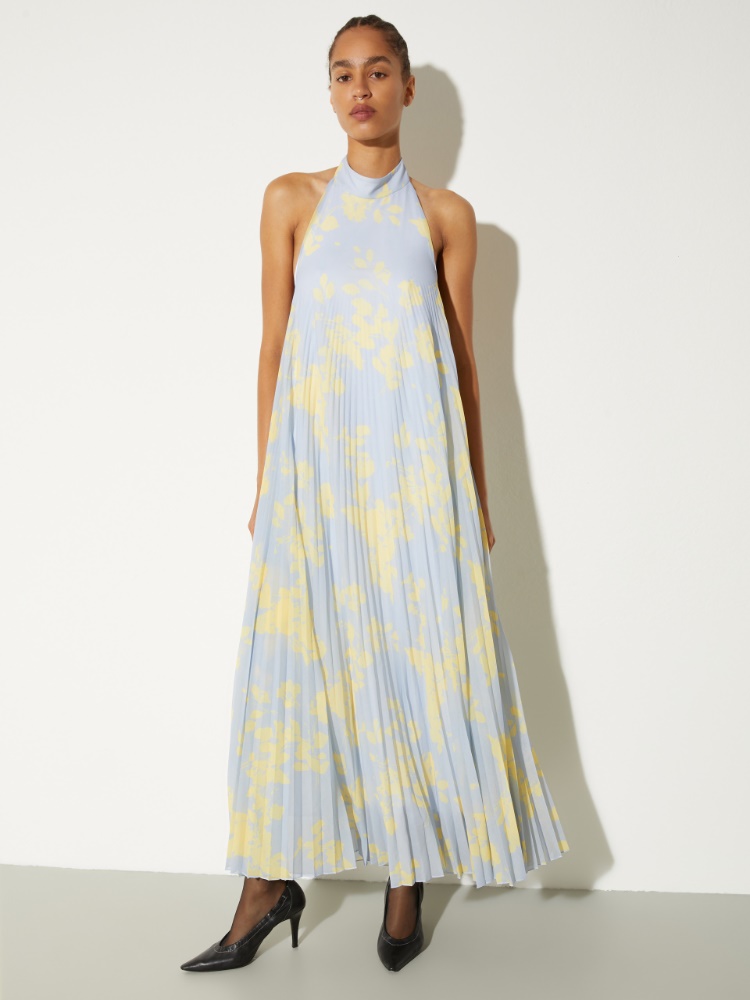 Pleated jersey halterneck dress - MAX&Co.