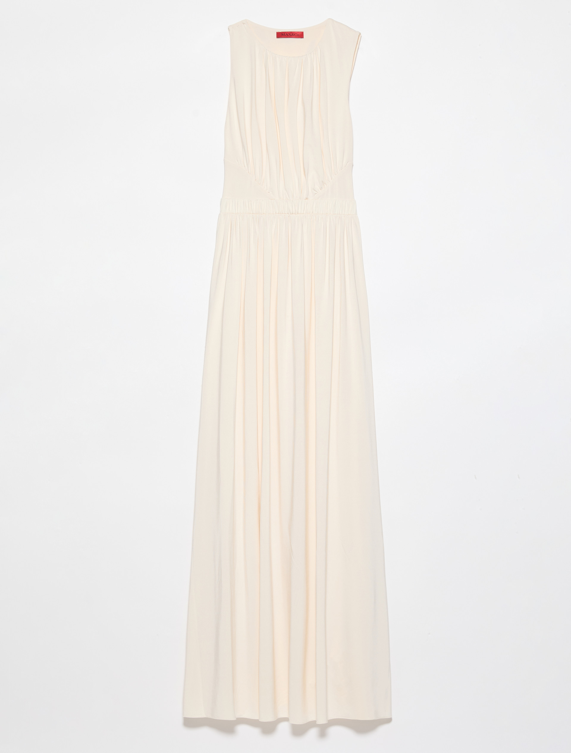 Crepe-jersey maxi dress, ivory | MAX&Co. Crepe-jersey maxi dress - IVORY - MAX&Co. - 5