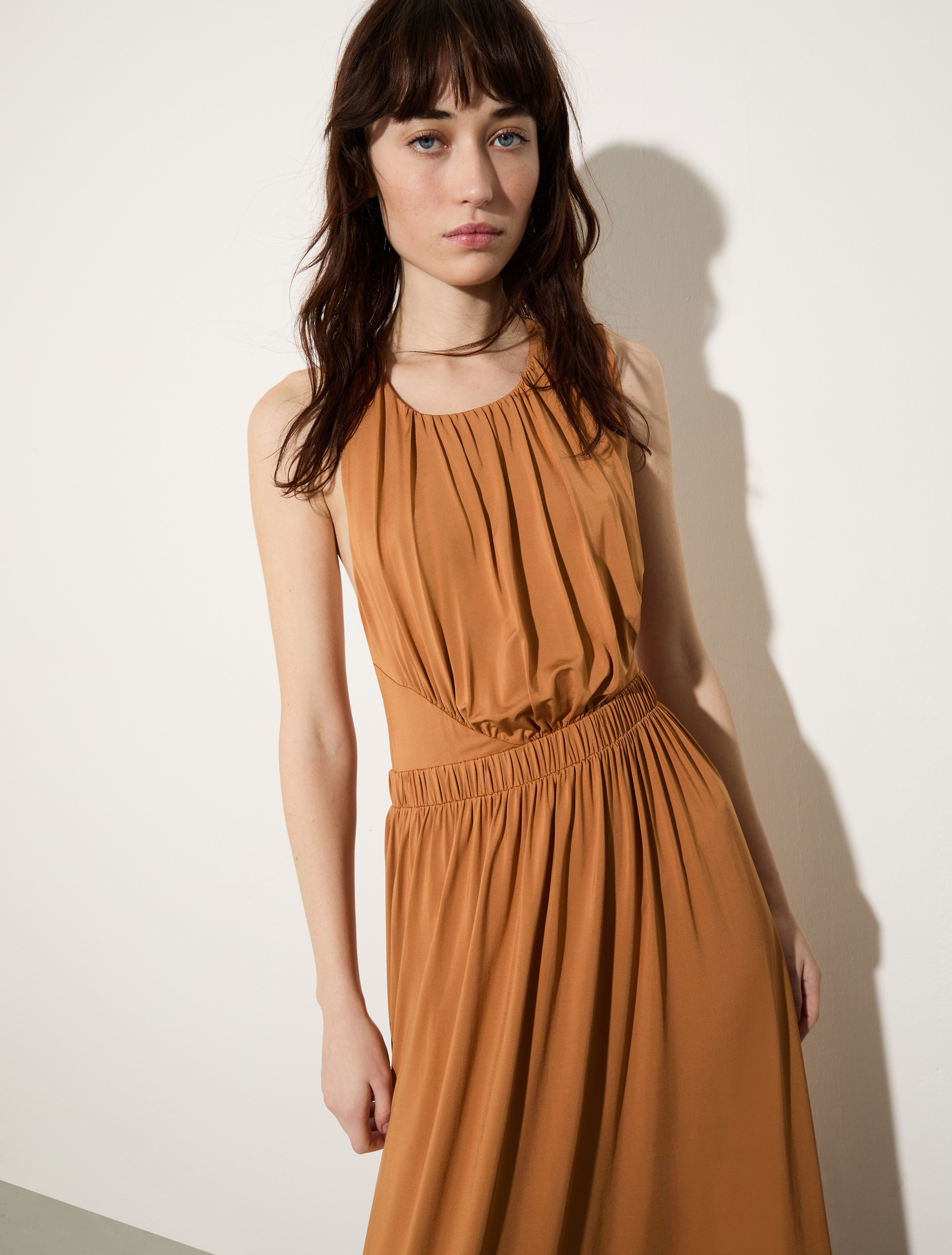 Crepe-jersey maxi dress, ochre | MAX&Co. Crepe-jersey maxi dress - OCHRE - MAX&Co. - 3