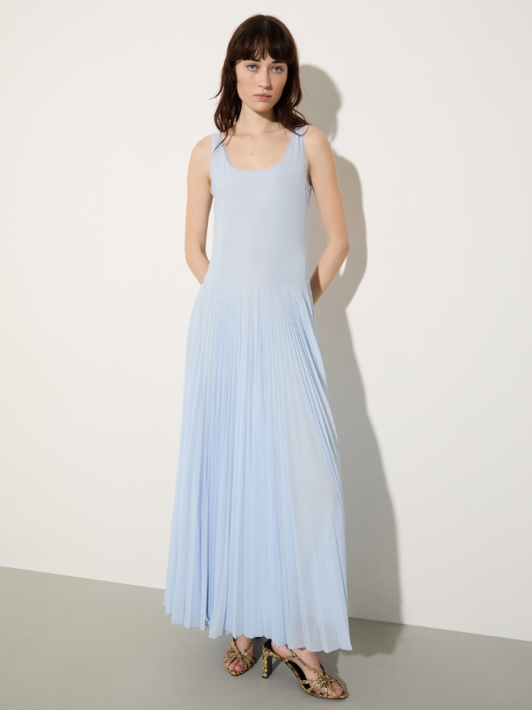 Pleated jersey long dress - MAX&Co.