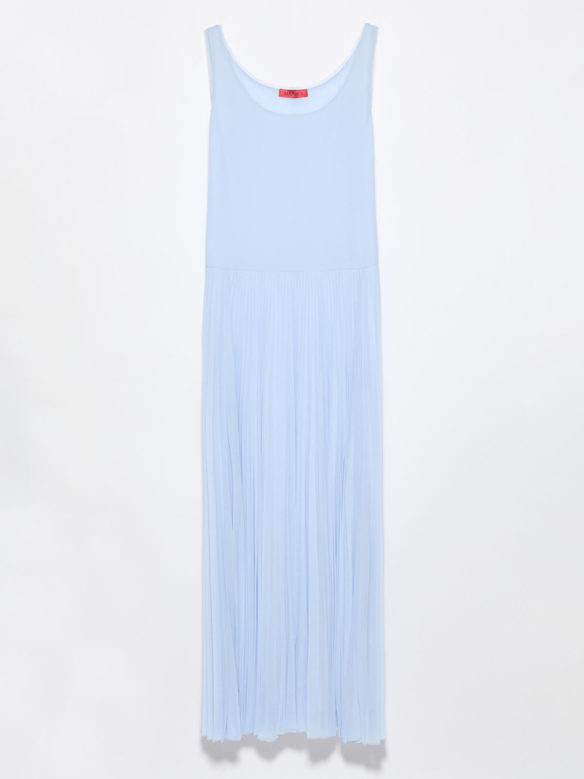 Pleated jersey long dress, light blue | MAX&Co. Pleated jersey long dress - LIGHT BLUE - MAX&Co. - 5