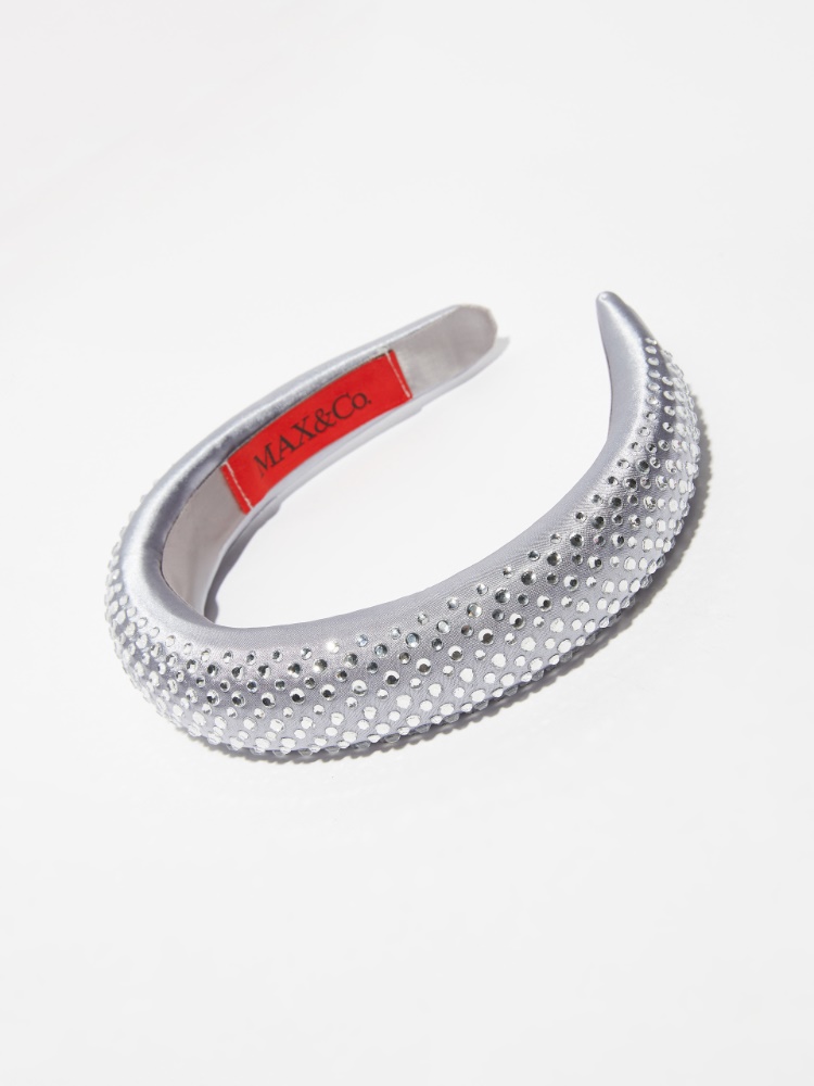Serre-tête en satin avec strass - MAX&Co. - 2