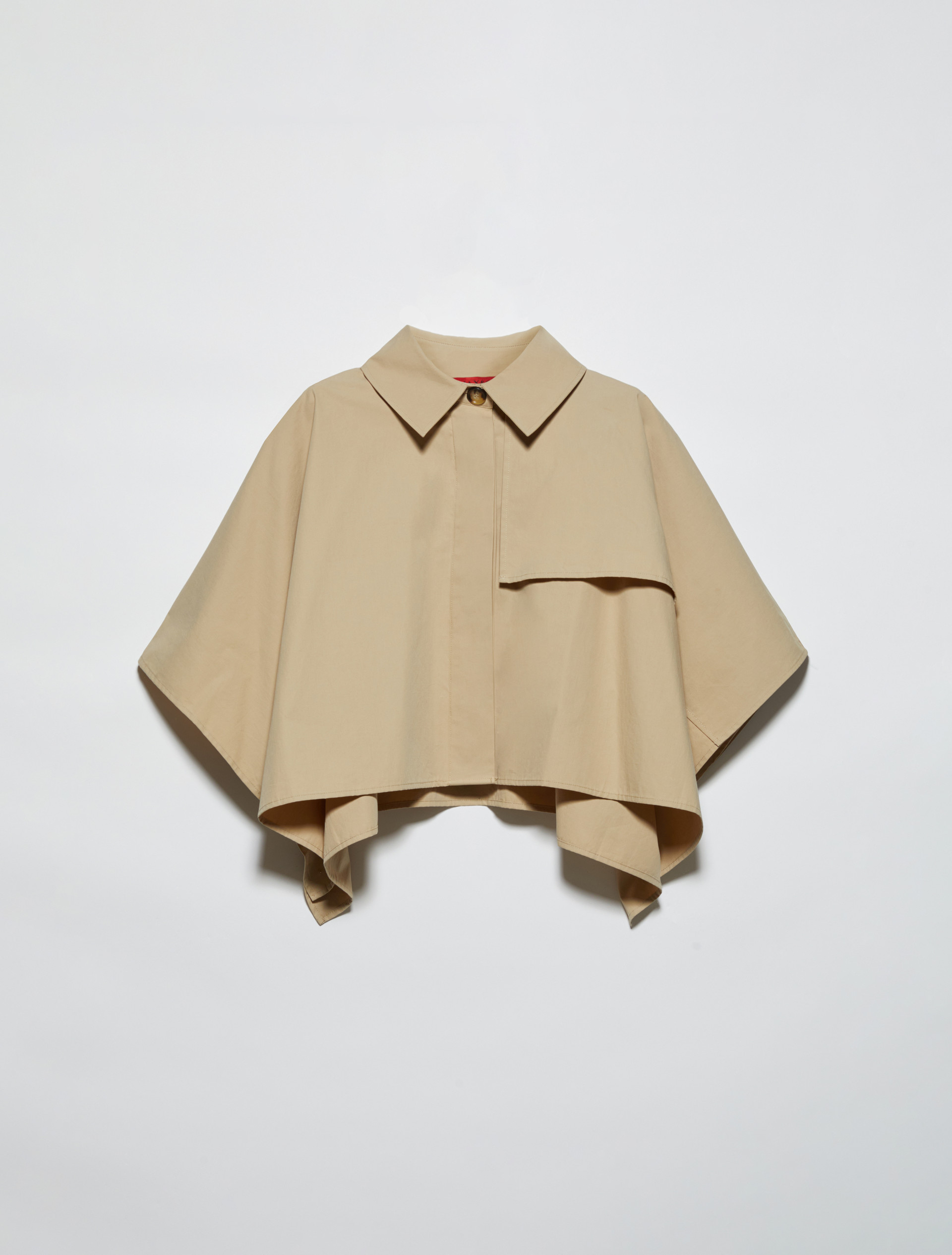 Water-repellent cotton cape - BEIGE - MAX&Co.